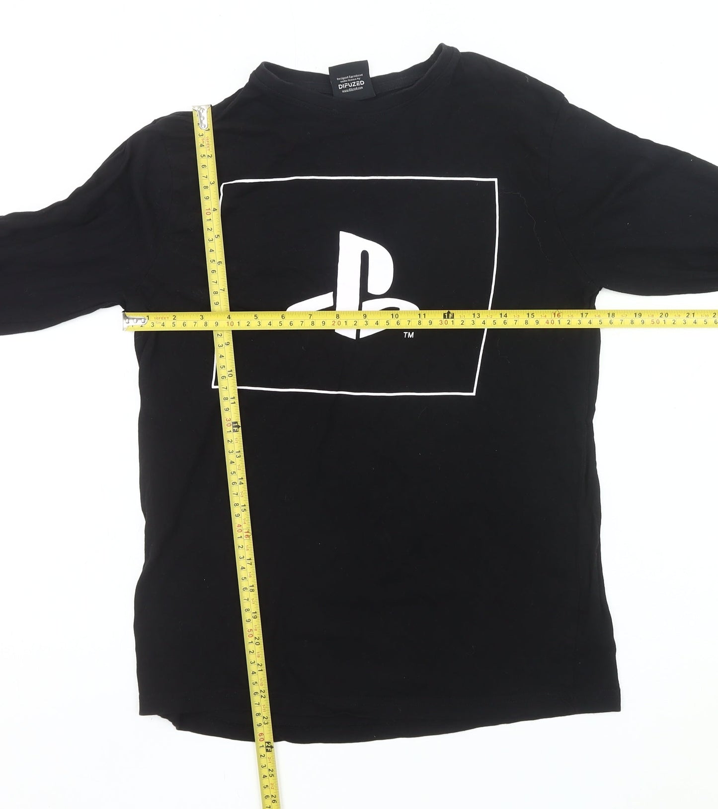 Difuzed PlayStation Men’s Black XS Long Sleeve Graphic T-Shirt