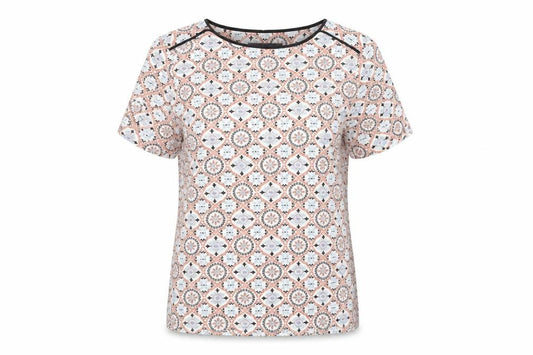 Marks and Spencer Womens Multicoloured Size 12 Geometric T-Shirt