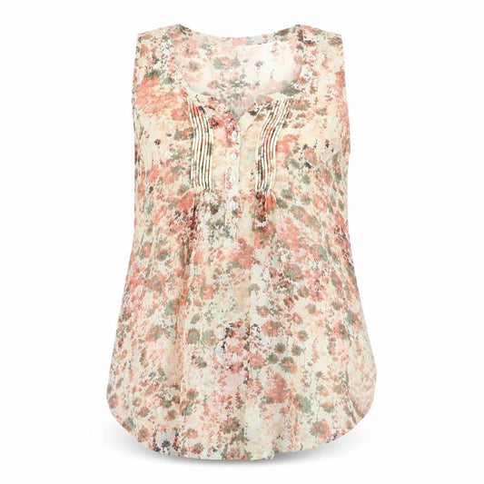 Motherhood Maternity Women’s Multicoloured Floral Sleeveless Tunic Blouse Size 8