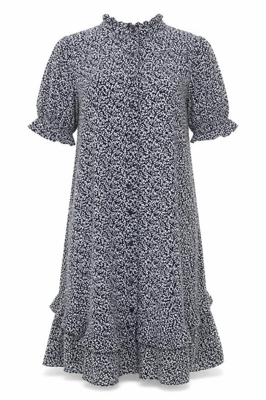 Next Women’s Blue Floral Shift Dress Size 8 Short Sleeve