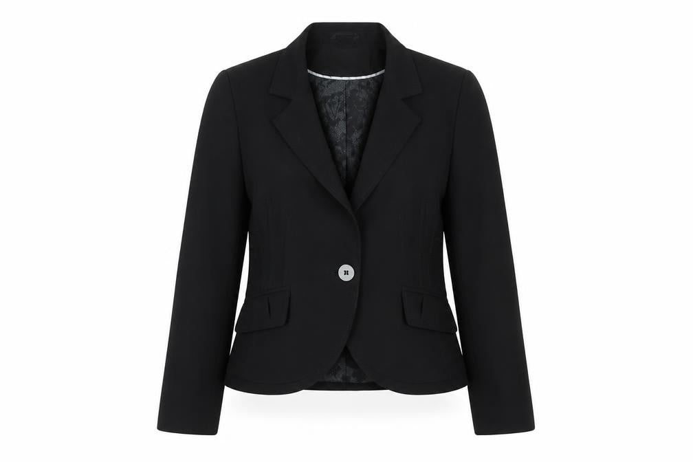 Next Women Black Size 12 Tailored Single-Breasted Suit Jacket