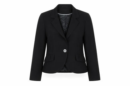Next Women Black Size 12 Tailored Single-Breasted Suit Jacket