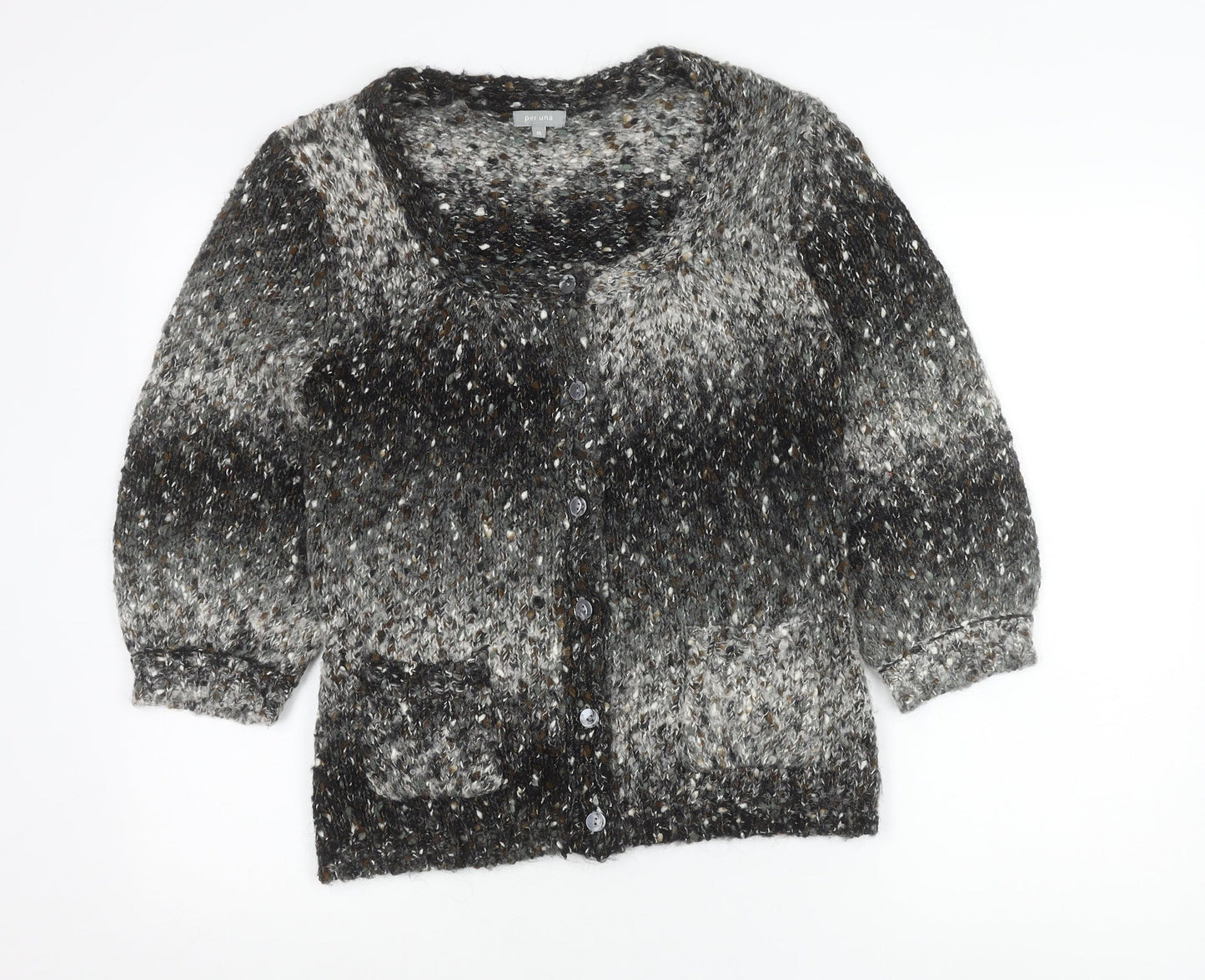 Marks and Spencer Per Una Women’s Multicoloured Wool Blend Cardigan M
