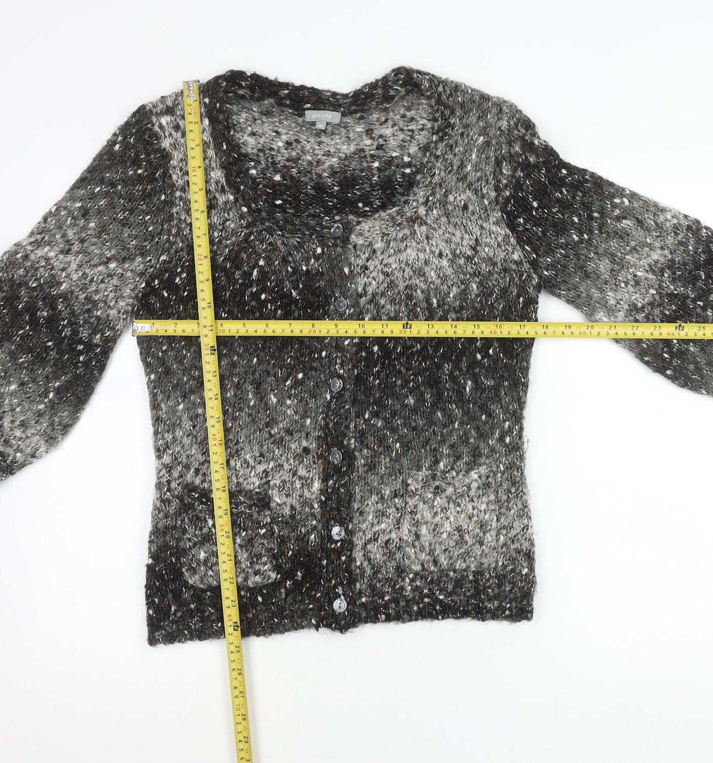 Marks and Spencer Per Una Women’s Multicoloured Wool Blend Cardigan M