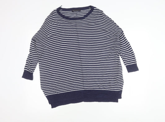 Marks and Spencer Women’s Blue Striped Tunic Top Size 12