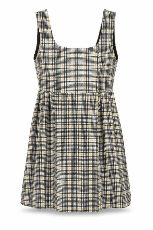 Topshop Women’s Multicoloured Check Pinafore Mini Dress UK 6