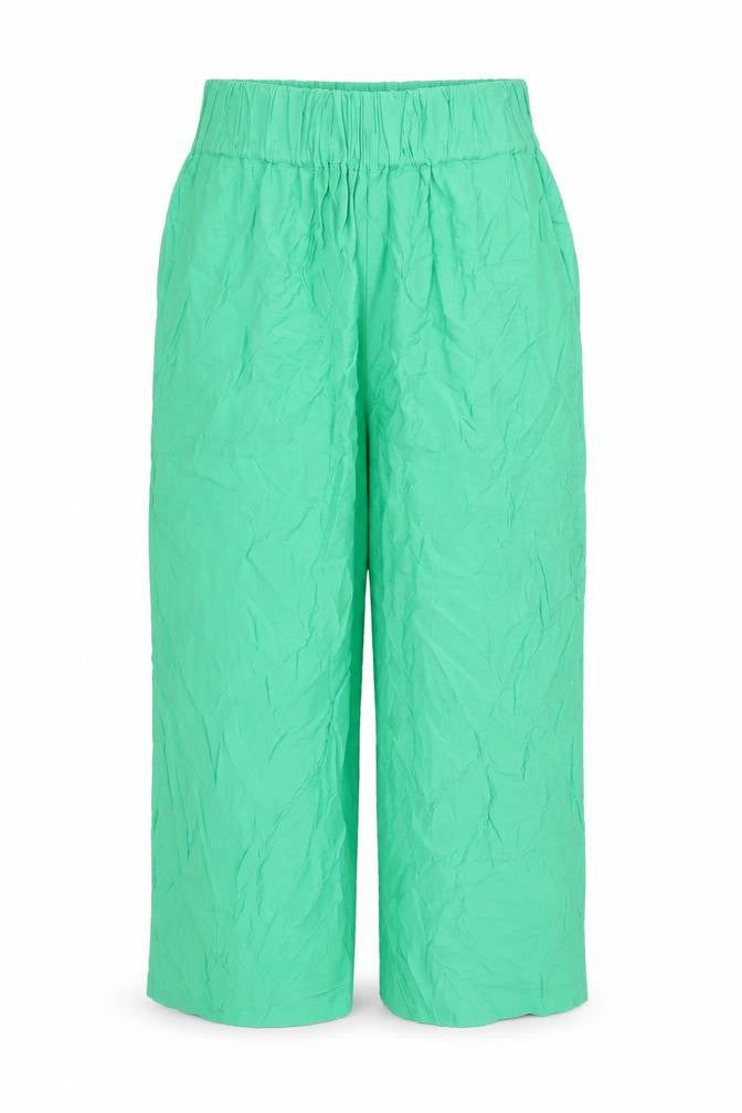 Whistles Women’s Green Size 12 Wide-Leg Lightweight Trousers