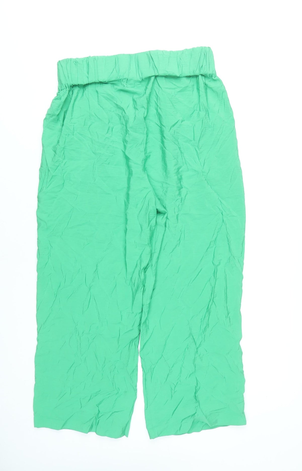 Whistles Women’s Green Size 12 Wide-Leg Lightweight Trousers
