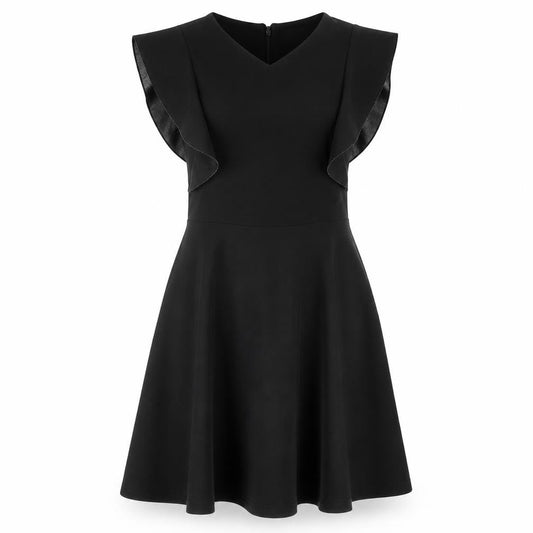 Mela London Women’s Black Size 8 Fit & Flare Knee Length Dress