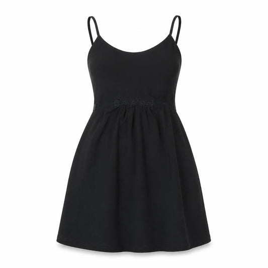 Monsoon Women’s Black L Slip Dress V-Neck Classic Knee Length