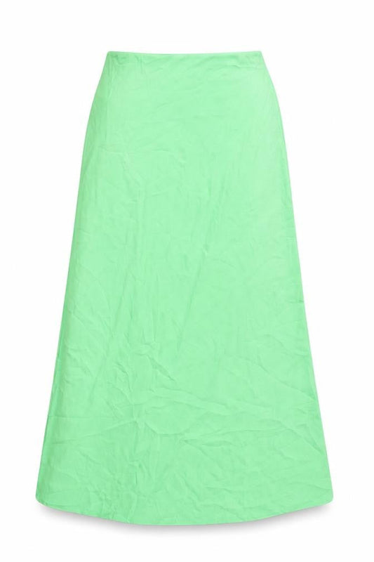 Mango Women’s Green A-Line Long Skirt Size S Polyester Casual