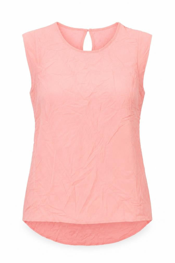 French Connection Women’s Pink Blouse Sleeveless Round Neck Size S