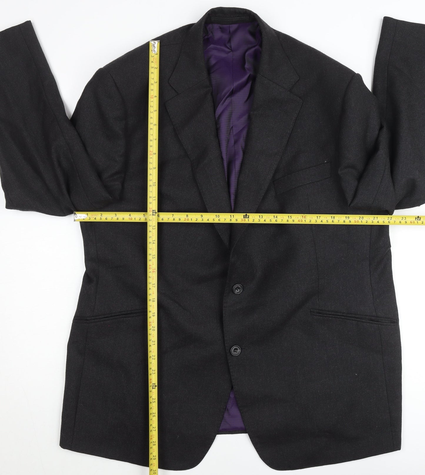 Marks and Spencer Men’s Vharcoal 44S Wool Blazer Jacket