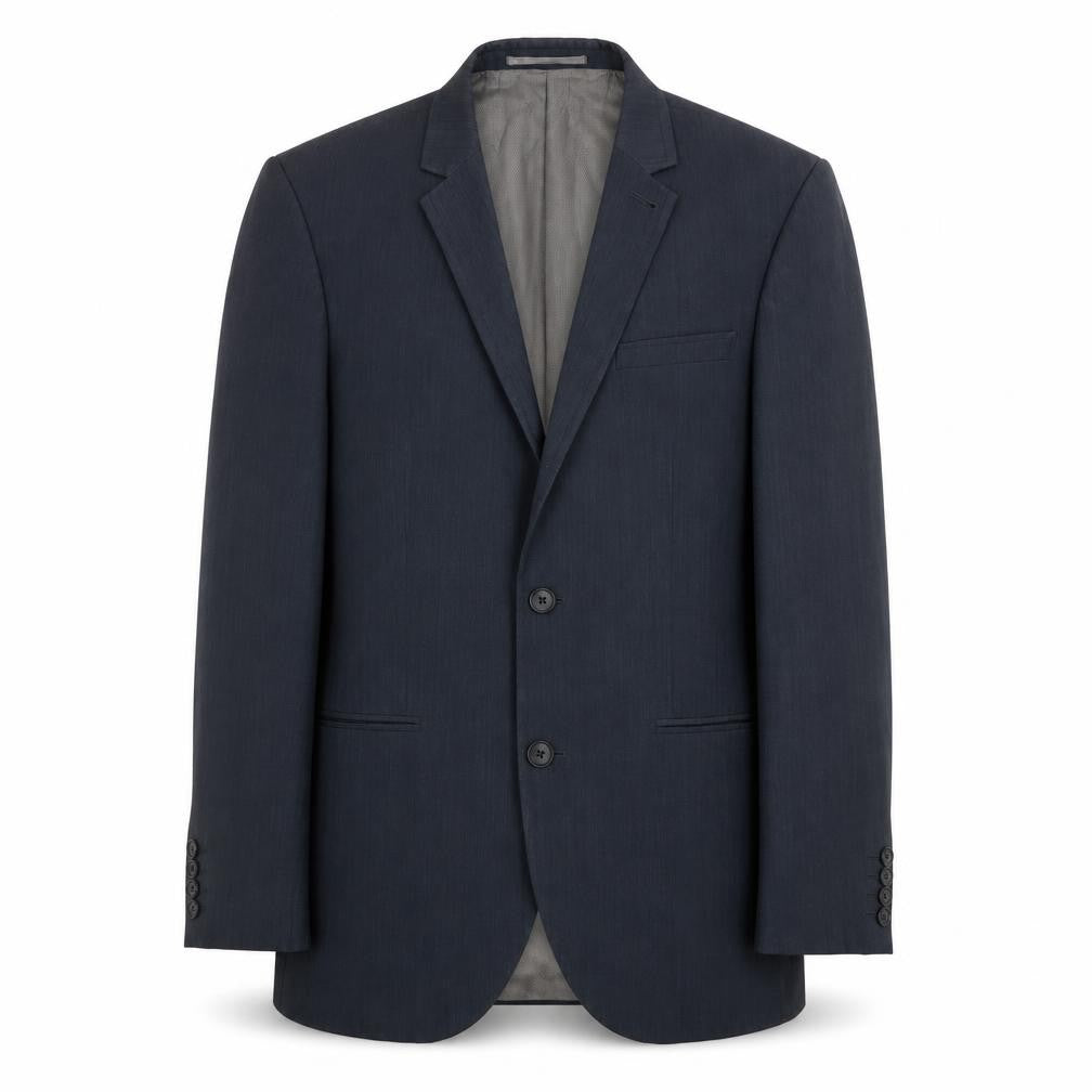 Next Men’s Grey Wool Blend Suit Jacket 36R Notch Lapel 2 Button