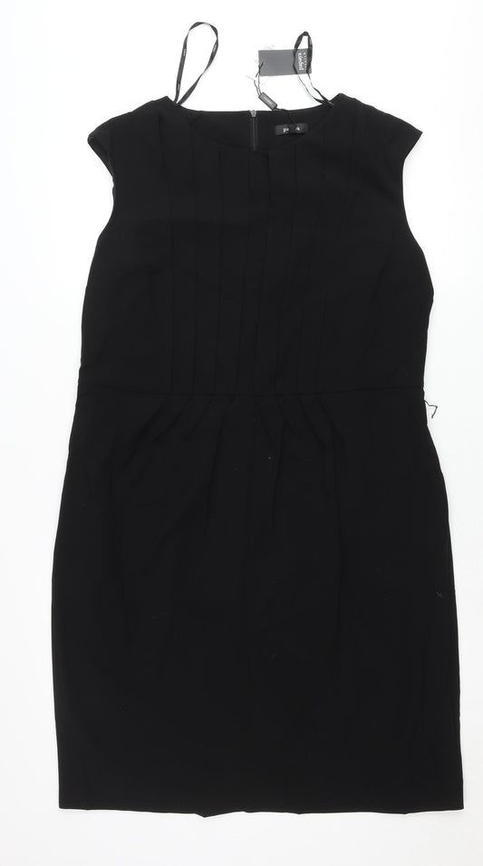 Papaya Women’s Black Size 20 Sheath Knee Length Stretch Dress