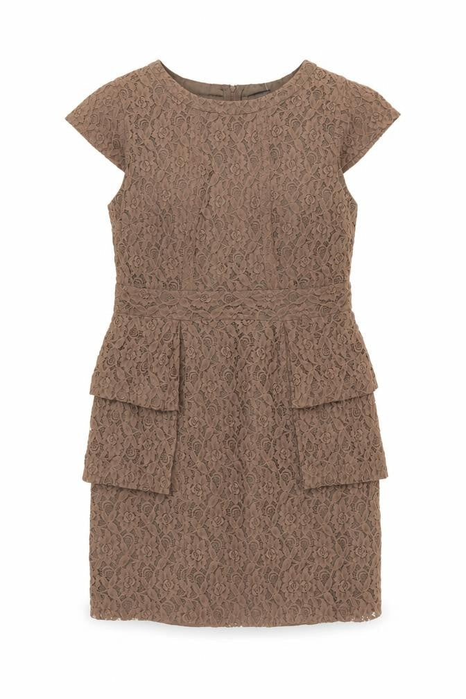 Marks & Spencer Women’s Brown Lace Sheath Dress Size 14