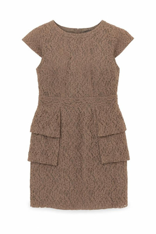 Marks & Spencer Women’s Brown Lace Sheath Dress Size 14