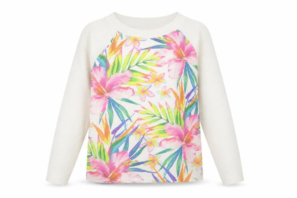 Bassini Womens Multicoloured Floral Pullover Jumper M