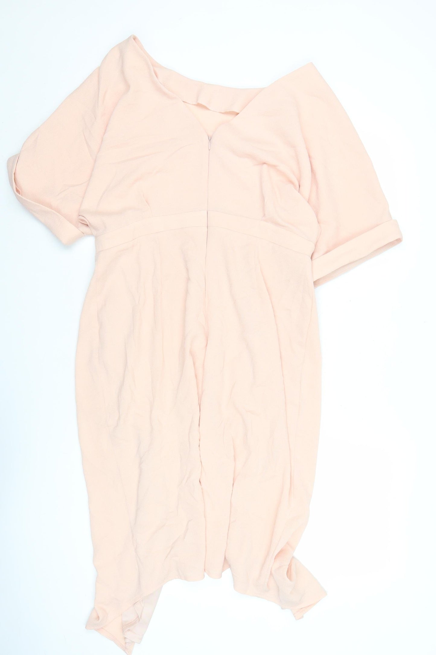ASOS Women's Pink Off Shoulder Bodycon Dress Size 16