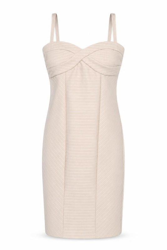 Miss Selfridge Women’s Beige Bodycon Mini Dress Size 10 Sleeveless