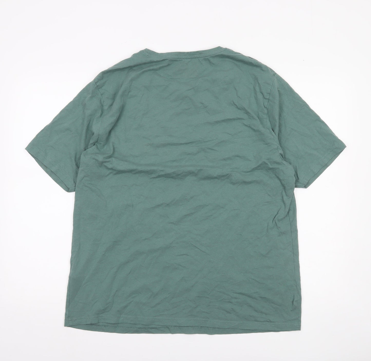 Juice Men’s Green 2XL Crew Neck Short Sleeve Cotton T-Shirt