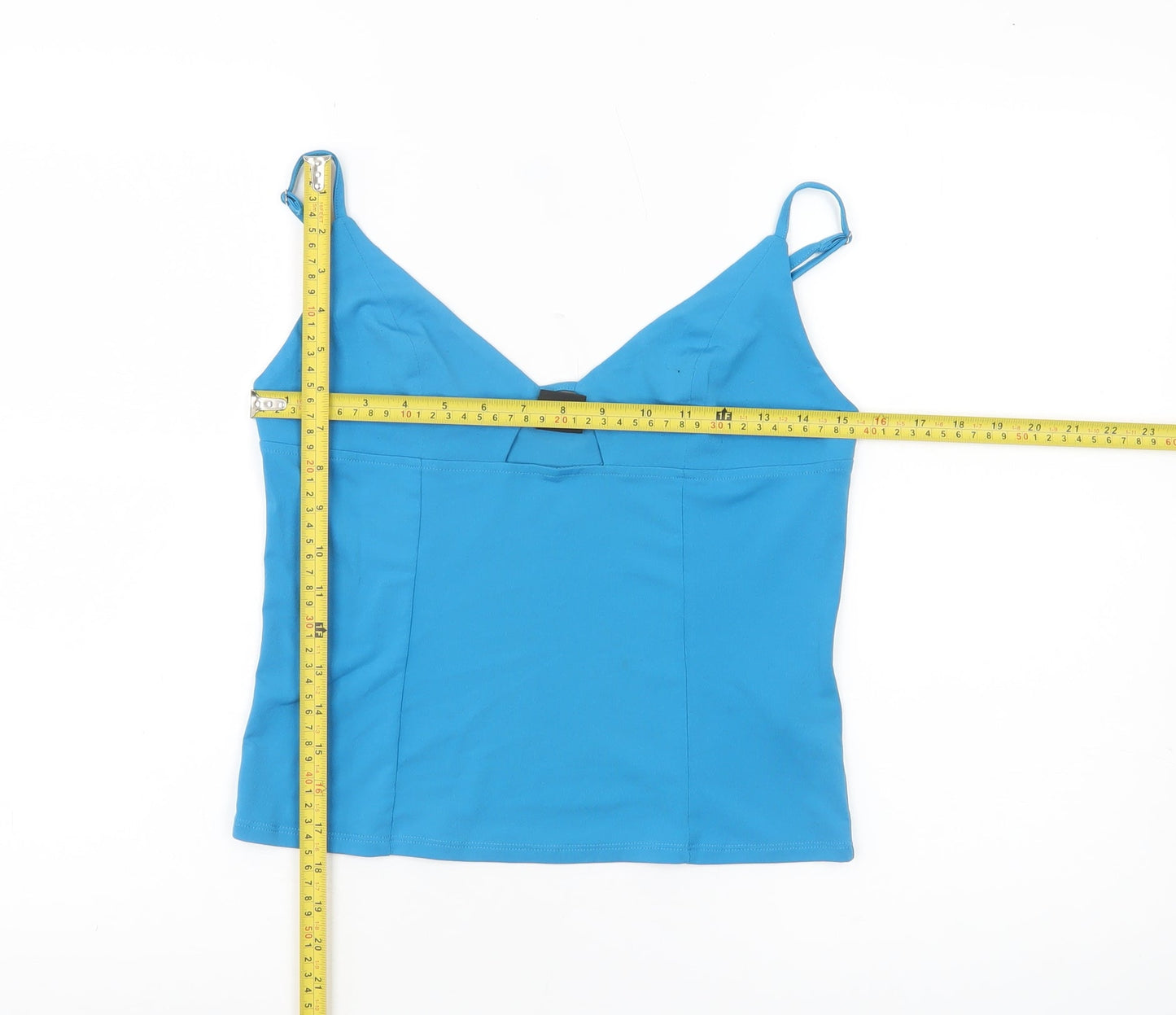 Urban Outfitters Women Blue Camisole Tank Top L Cotton Stretch