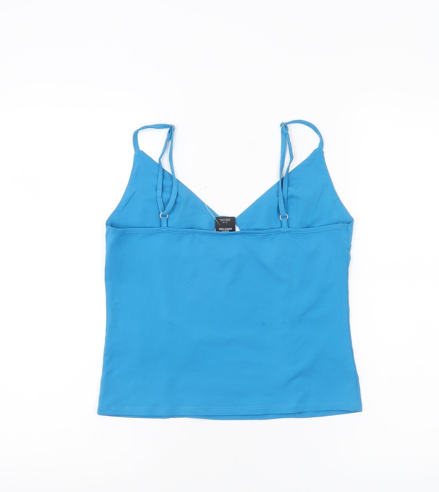 Urban Outfitters Women Blue Camisole Tank Top L Cotton Stretch