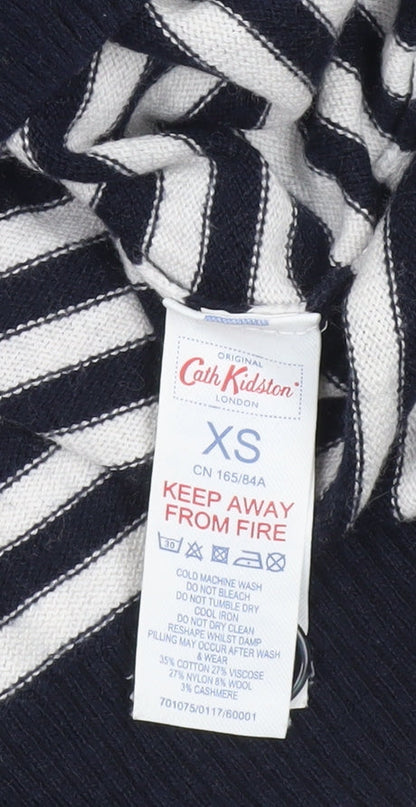 Additional view of Cath Kidston women’s xs multicoloured striped crew neck jumper
