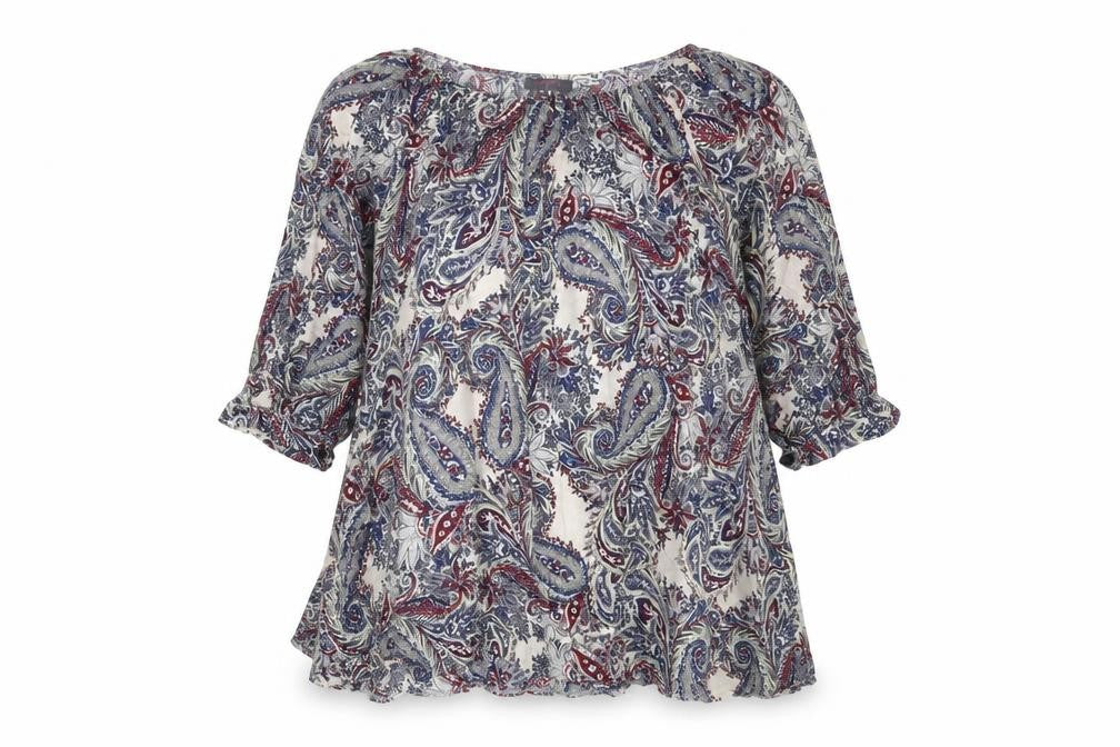 Stella Morgan Womens Multicoloured Paisley Tunic Blouse Size 10