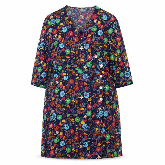 Damart Women’s Multicoloured Floral Wrap Dress Size 18 Knee Length