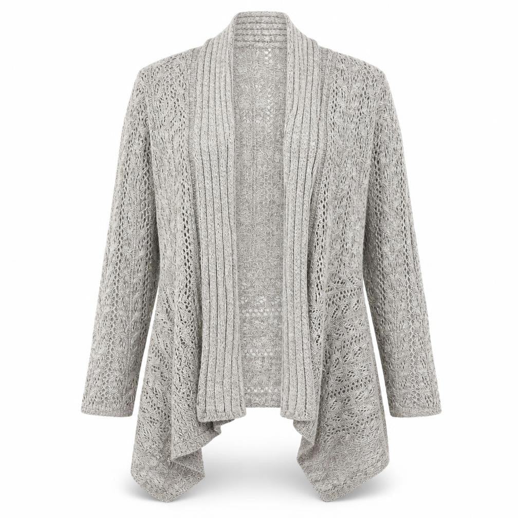 Bonmarché Womens Beige Open Knit Cardigan M Regular