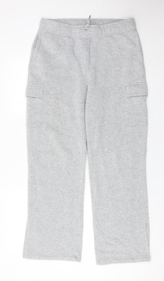 Kyodan Womens Grey Cargo Jogger Trousers Size L Elastic Waist