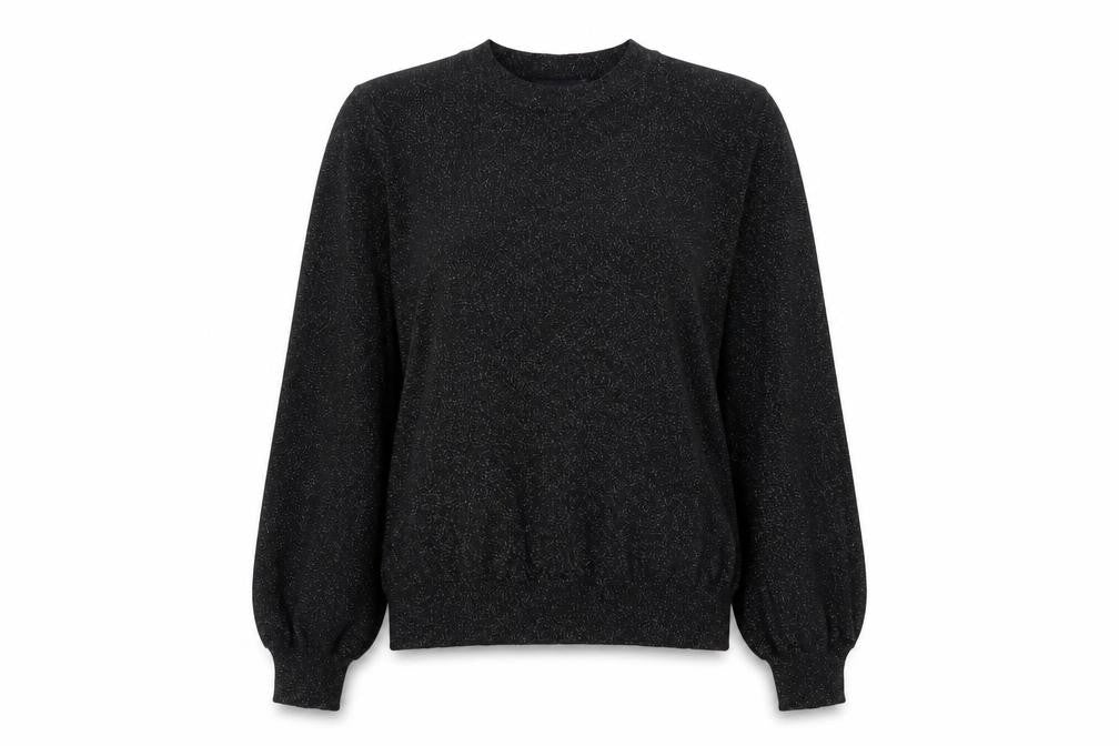 Marks & Spencer Womens Black Glitter Pullover Jumper L