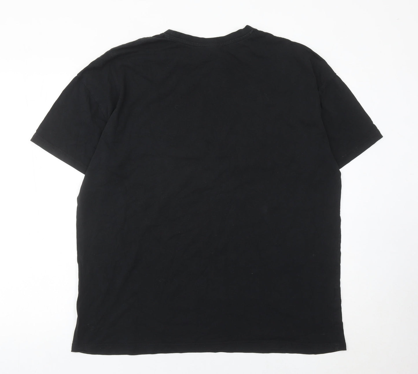 Primark Womens Black Graphic Butterfly Retro T-Shirt Size S