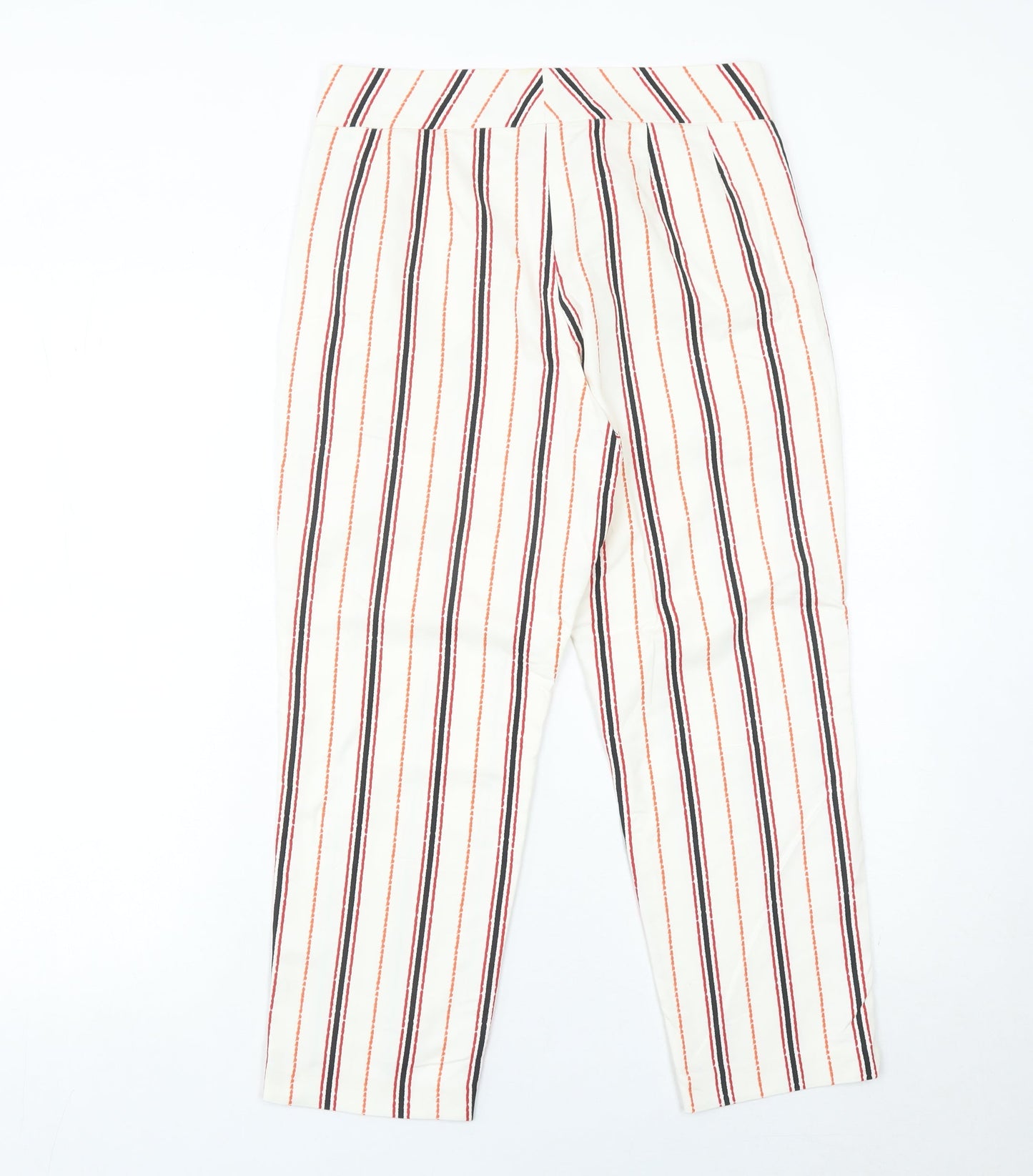 Marks and Spencer Women’s Multicoloured Striped Chino Trousers Size 8