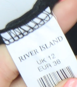 River Island Womens Black Size 12 Fit & Flare Party Dress