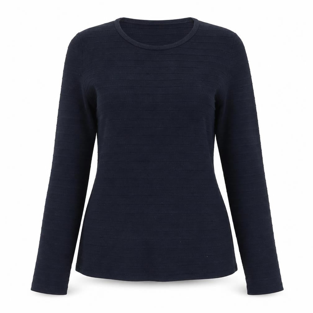 BOSS Womens Black Pullover Jumper M Slim Fit Round Neck Knit Top