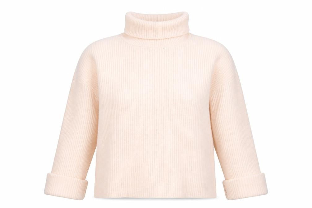 Marks & Spencer Women Pink Roll Neck Knit Jumper Size L