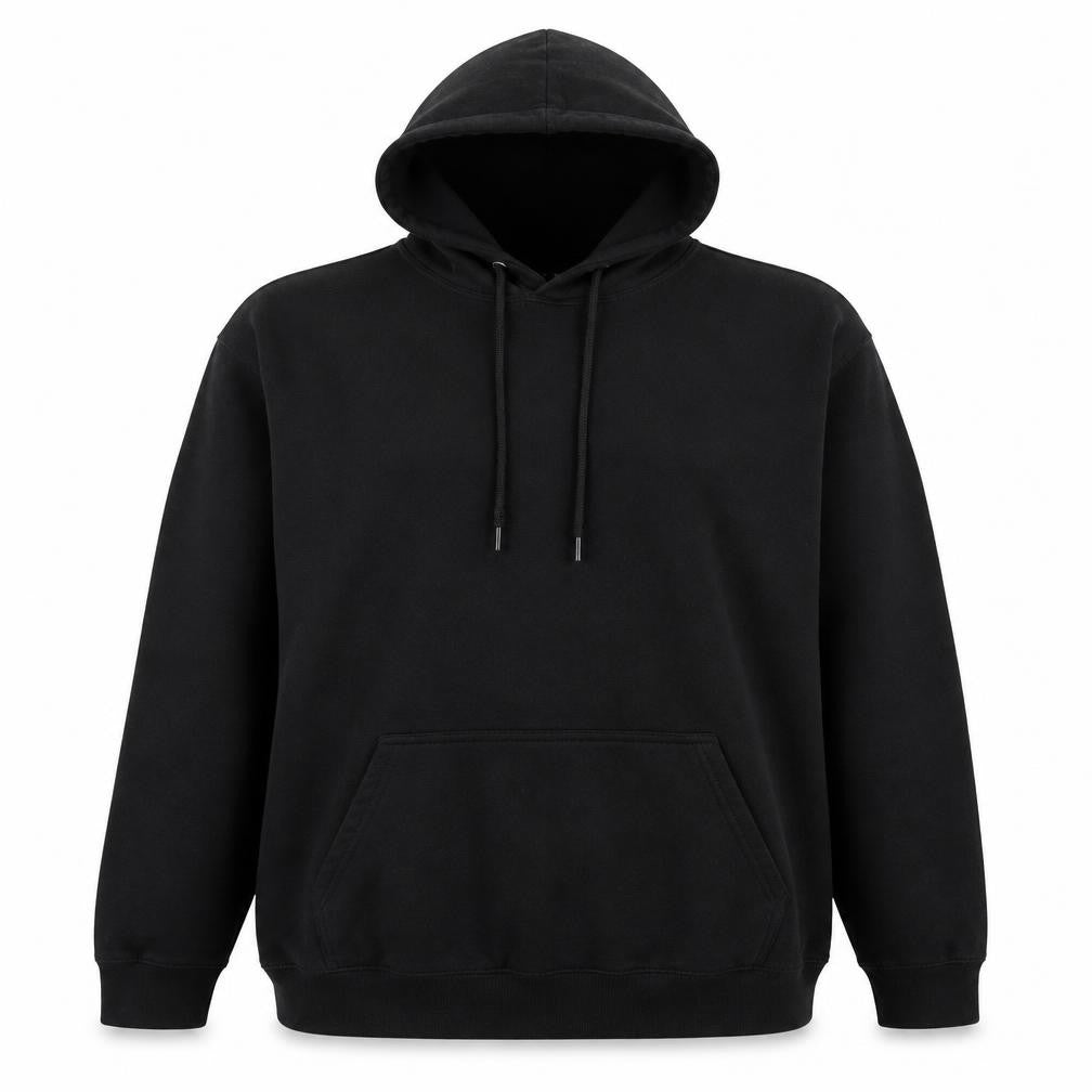 Boohoo Womens Black XL Pullover Hoodie DSGN Studio Graphic Print
