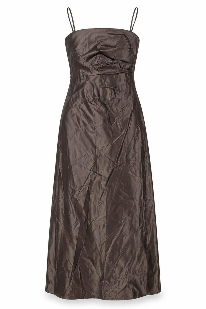 Monsoon Women’s Brown Size 8 Long Slip Dress Formal Cocktail
