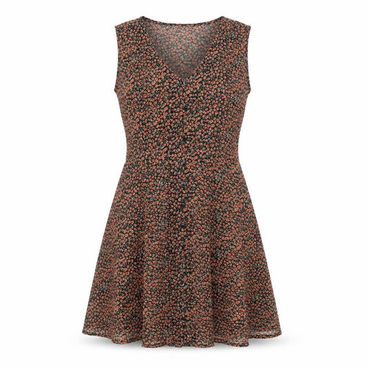 Brave Soul Womens Multicoloured XS A-Line Floral Midi Dress