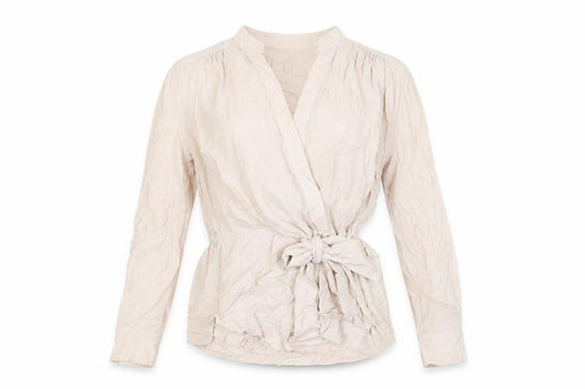 Marks and Spencer Per Una Women’s Beige Wrap Blouse Size 10
