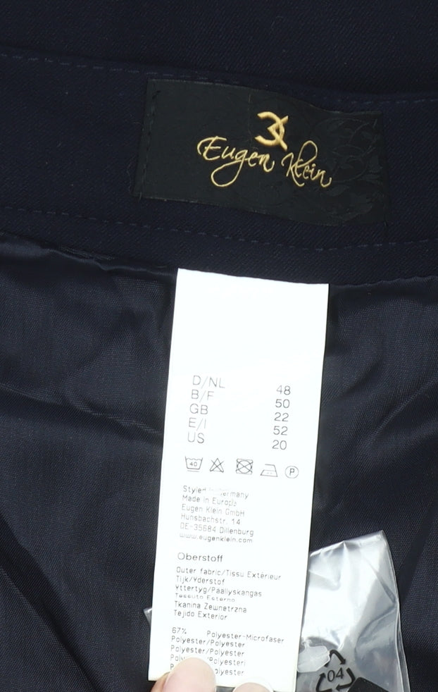 Eugen Klein Women's Black Size 22 Pencil Knee Length Skirt