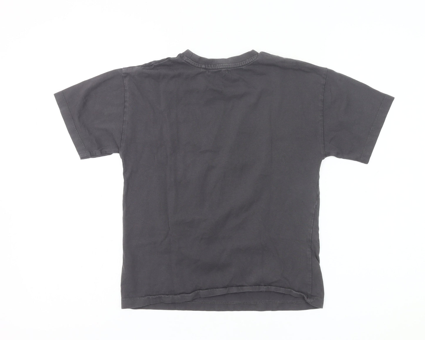 Next Boys Black Skull Fearless Graphic Short Sleeve T-Shirt Age 9 Years