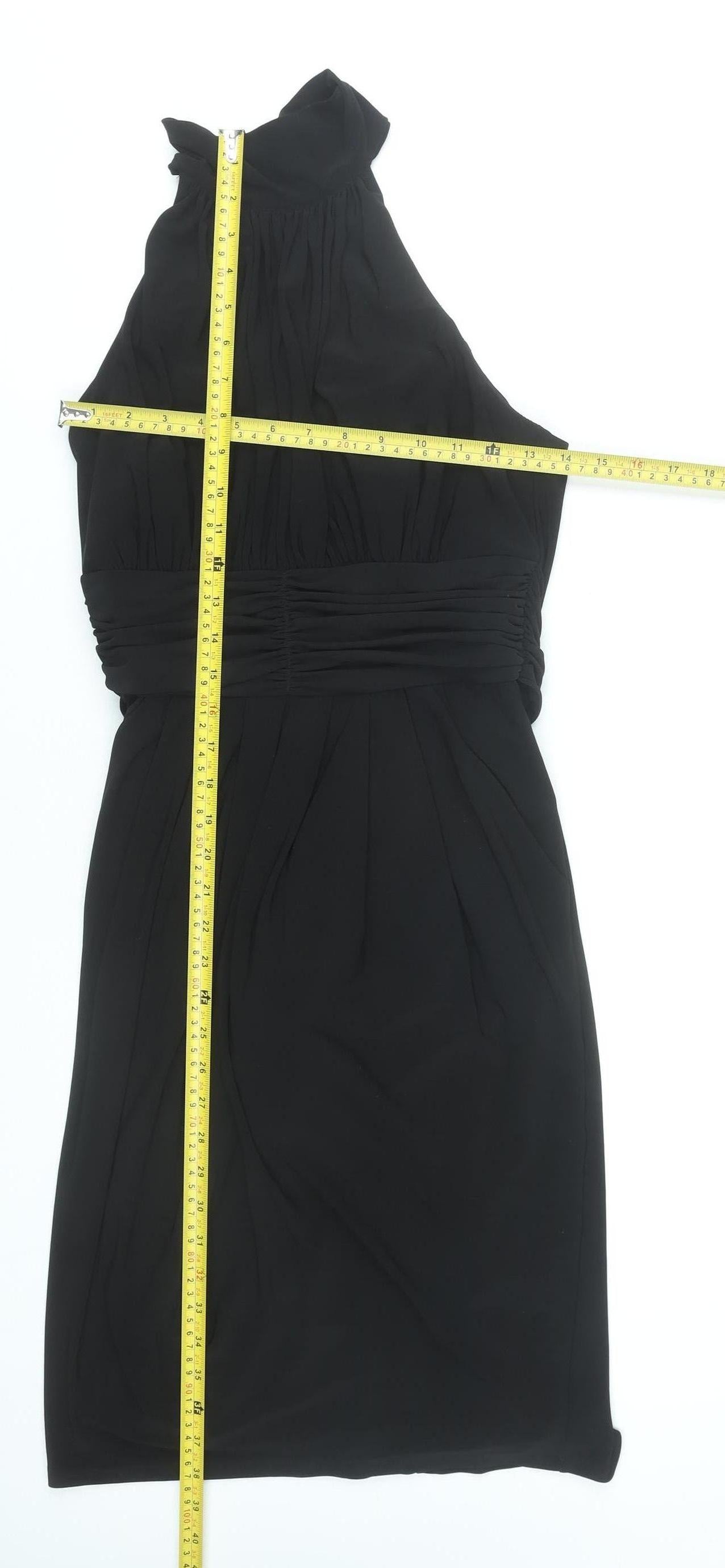 Alexon Women’s Black Size 10 Halter Neck Sheath Dress