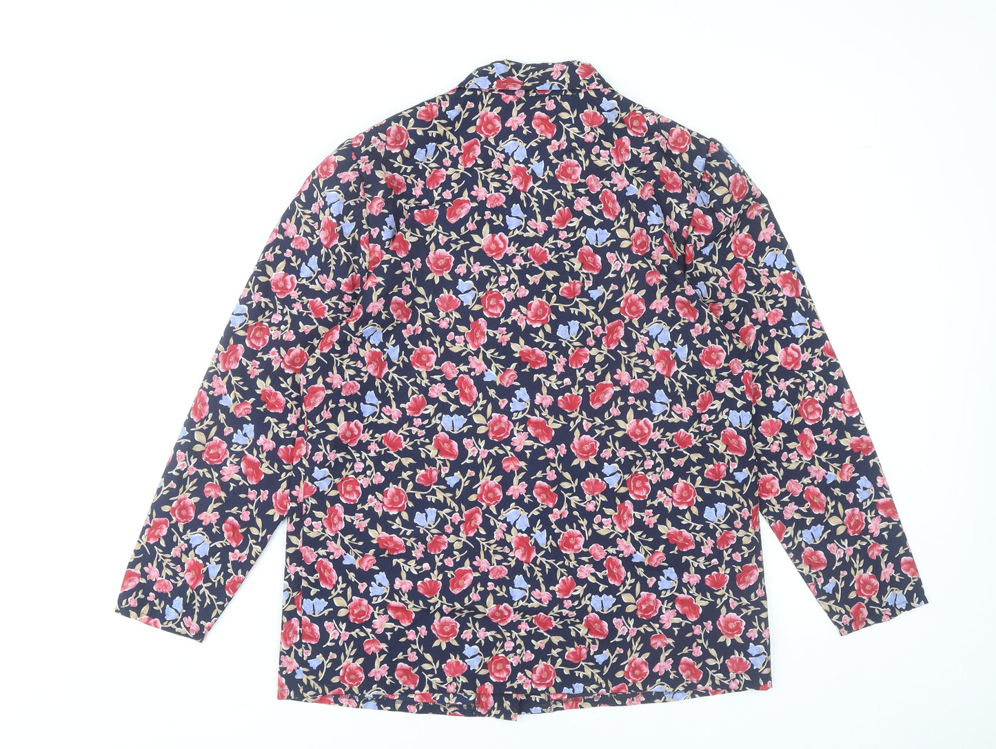 St Michael Women’s Multicoloured Floral Button-Up Shirt Size 14