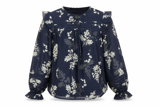 Marks and Spencer Women’s Blue Floral Blouse Size 6 Tunic Style