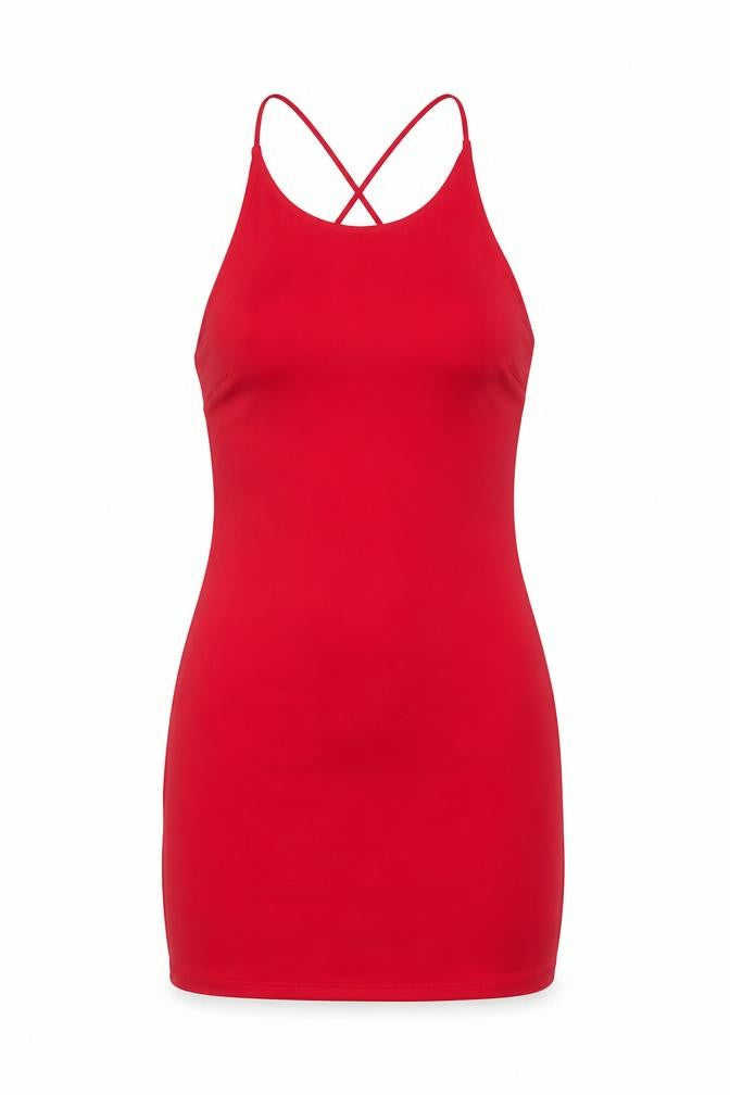 Mango Women’s Red Halter Bodycon Party Dress Size 10