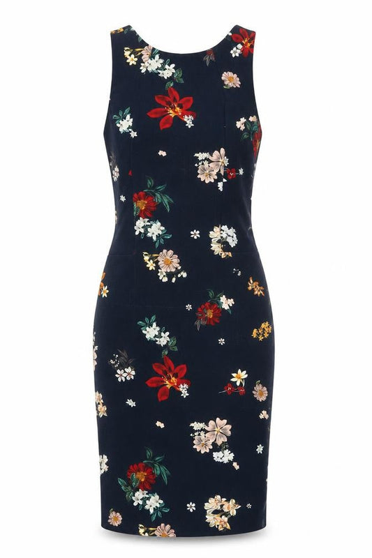 Zara Women’s Multicoloured Floral Sheath Dress Size 12 Sleeveless
