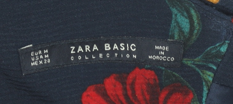 Zara Women’s Multicoloured Floral Sheath Dress Size 12 Sleeveless